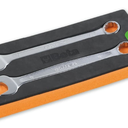 Combination Spanner Wrench Open Offset Ring Ends Chrome-Plated 13mm - Beta Tools 42 13