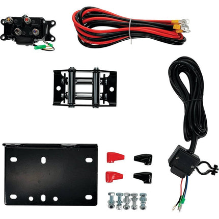 12V Winch 3500LB/1550KG, Atv/utv, Steel Cable, 2 Bolt, Arrowhead 431-01022
