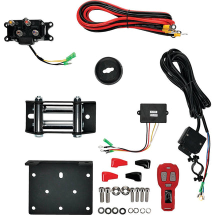 12V Winch 3500LB/1550KG, Atv/utv, Steel Cable, 4 Bolt, Arrowhead 431-01023