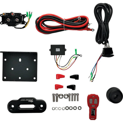 12V Winch 4500LB/2000KG, Atv/utv, Synthetic Rope, 4 Bolt, Arrowhead 431-01026