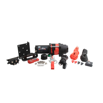 12V Winch 6000LB/2750KG, Atv/utv, Synthetic Rope, 4 Bolt, Arrowhead 431-01027