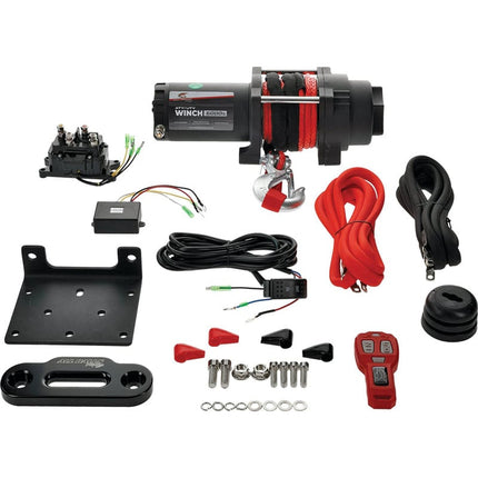 12V Winch 6000LB/2750KG, Atv/utv, Synthetic Rope, 4 Bolt, Arrowhead 431-01027