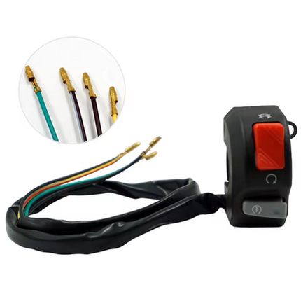 Switch Handlebar Fog Headlight Horn Start Kill Button