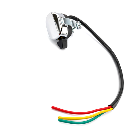Switch Light Universal Classic Chrome Top 3 Position 3 Wire 7/8 22.2mm Handlebar