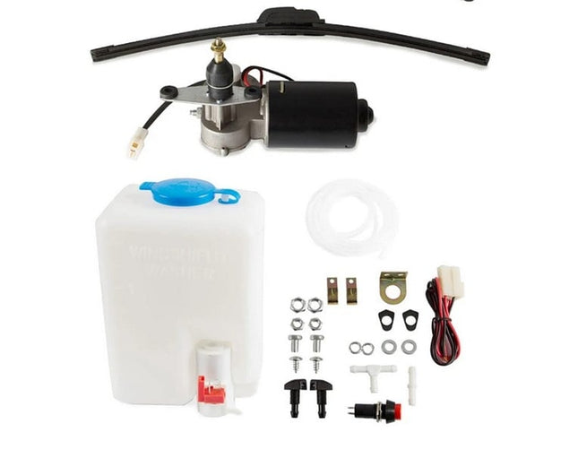 Universal UTV Electric Windshield Wiper Motor Kit With Water Spray