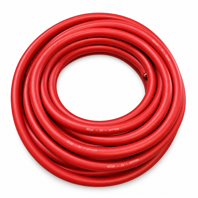 Battery Cable Red 10 Meter Roll, 60mm² / 415A 805/0.30