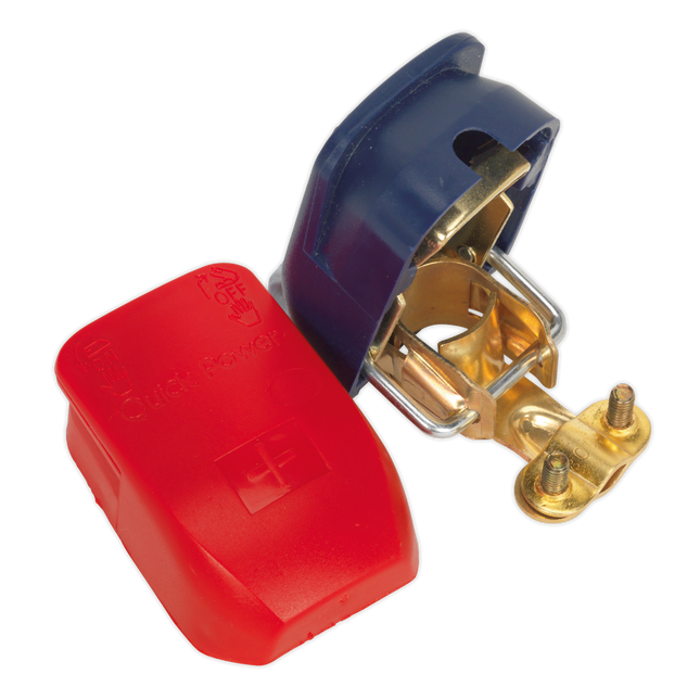 12V Quick Release Battery Terminal Pair, Light Duty, 25mm2