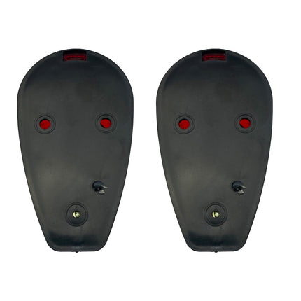 Indicators Flush Mount 12V LED Black Case With Red Lens