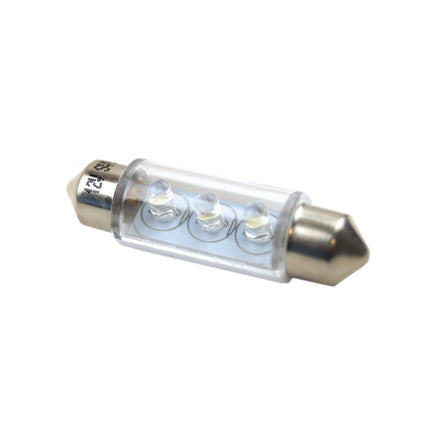 LED LIGHT BULB 12V WHITE 11mm x 38mm