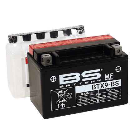 BATTERY YTX9-BS 12V MA.FREE, BS Maintenance Free BTX9-BS, 300621, BS-BTX9-BS