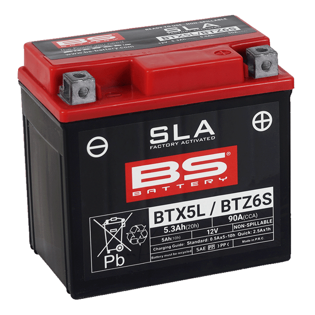 Battery YTX5L-BS Sla Bs, Sealed, BTX5L-BS, 300618, BS-BTX5L-BS