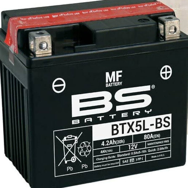Battery YTX5L-BS / BTX5L-BS, 300618, BS-BTX5L-BS