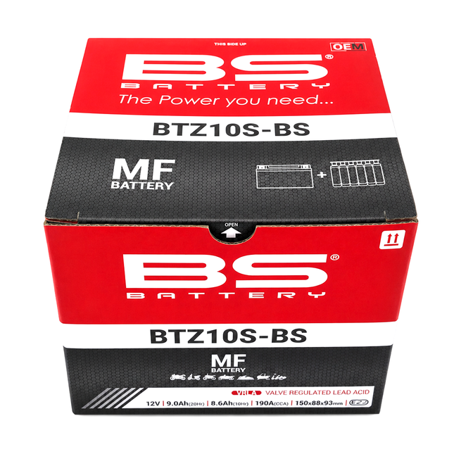 BATTERY YTZ10S-BS 12V MF MA.FREE, BS Maintenance Free BTZ10S-BS, 300696, BS-BTZ10S-BS
