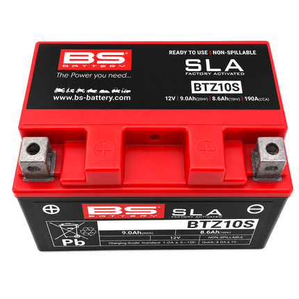 BATTERY BTZ10S-BS 12V SLA, BS Maintenance Free BTZ10S-BS, 300696-1, BS-BTZ10S-BS