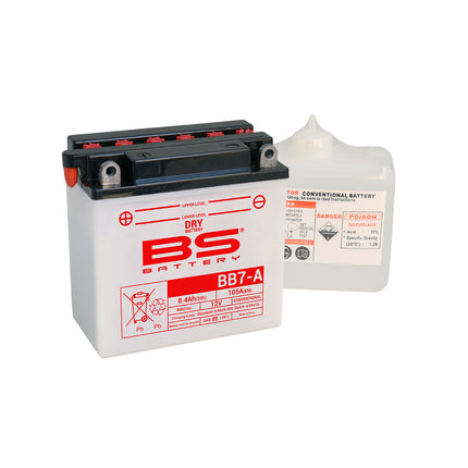 Battery YB7-A 12V 8Ah Bs, Bs With Acid Pack BB7-A, 310592, BS-BB7-A