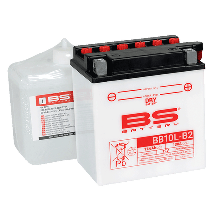 Battery YB10L-B2 12V 11Hh, Bs With Acid Pack BB10L-B2, 310557, BS-BB10L-B2