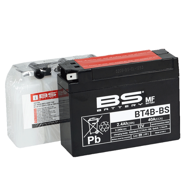 Battery YT4B-BS 12V M.free Bs, Bs Maintenan Free BT4B-BS, 300625, BS-BT4B-BS