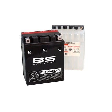 BATTERY YTX14AHL-BS 12V BS, BS Maintenance Free BTX14AH-BS, 300607, BS-BTX14AHL-BS