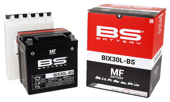 BATTERY YIX30L-BS 12V MA.FREE, BS Maintenance Free BIX30L-BS, 300753, BS-BIX30L-BS