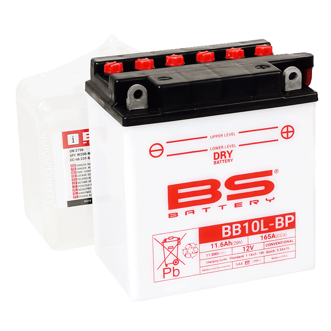 Battery YB10L-BP 12V 11Ah Bs, Bs With Acid Pack BB10L-BP, 310558, BS-BB10L-BP