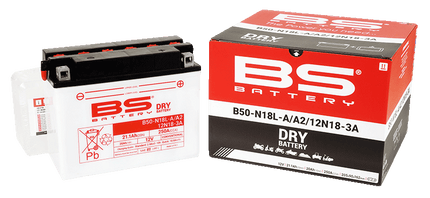Battery Y50N18L-A2 12V 20Ah Bs, Bs With Acid Pack B50N18L-A2, 310656, BS-B50N18L-A2