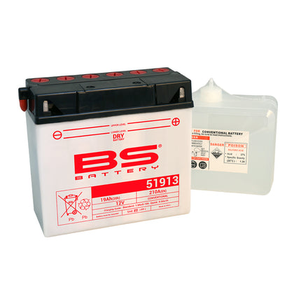 Battery 51913 12V 19Ah Bs, Bs With Acid Pack BS-51913, 310542, BS-51913
