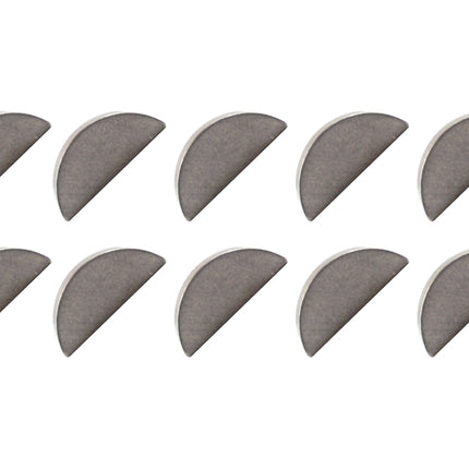 Woodruff Key 3.00 x 15.45 x 6.45mm (pack Of 10) 5392