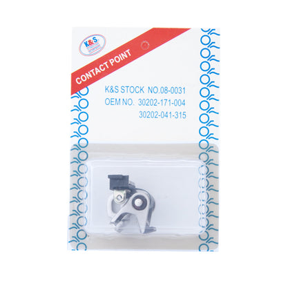 Contact Points 30202-041-315, K&s 08-0031, 30202-041-004, 30202-041-305, 30202-171-004, Honda CT-70 (80-82), FL-250 (77-80)