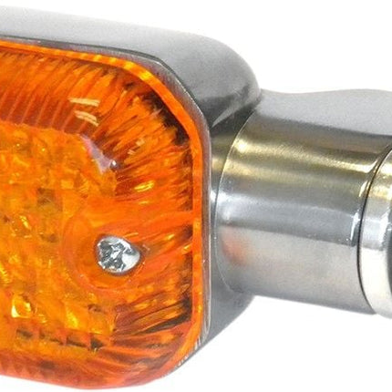 Indicators Aluminum Polished SET/2, Amber Lens, LED Universal E Marked, 2 Wire, 26-7700