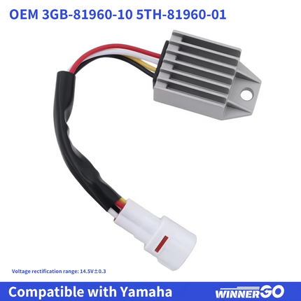 Regulator Rectifier 97-08 Yamaha YFA1 Yfm 50 80 Breeze Badger Raptor Grizzly 12V 4 Pin 3GB-81960-10