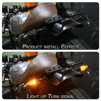 Indicators LED Smoke Lens Amber Light (Pack of 2) M10 Bolt