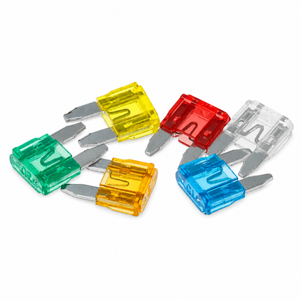 100PCS Fuses Blade Mini Set 3A 5A 7.5A 10A 15A 20A 25A 30A 35A 40A