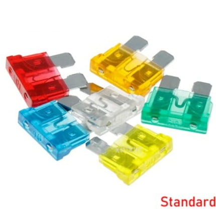 100PCS Fuses Blade Standard Set 2A 3A 5A 7.5A 10A 15A 20A 25A 30A 35A