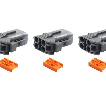 4 Pin Female Connector FRM-109, Pack / 3