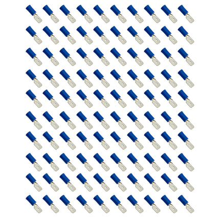 Terminal Blue Spade Male PK100, Pack Of 100 / T6.3mm