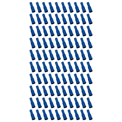 Terminal Blue Female Bullet M5, Pack Of 100