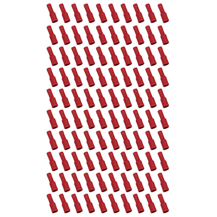 Terminal Red Female Bullet M4, Pack Of 100