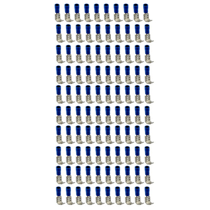 Terminal Blue Piggy Back Spade, Pack Of 100 / WT56