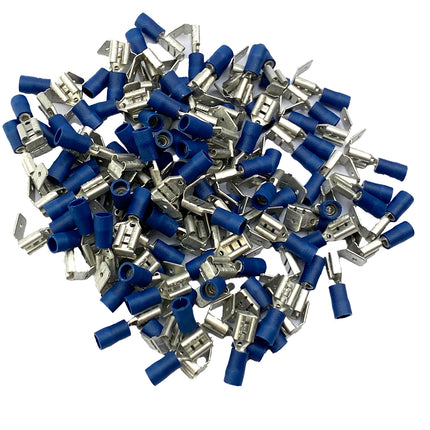 Terminal Blue Piggy Back Spade, Pack Of 100 / WT56