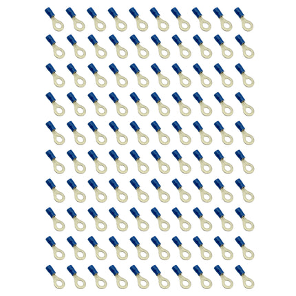 Terminal Blue 6mm Ring PK100, Pack Of 100 /