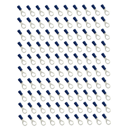 Terminal Blue 8mm Ring PK100, Pack Of 100 /
