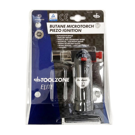 Butane Microtorch Piezo Ignition - Toolzone KDPHB289