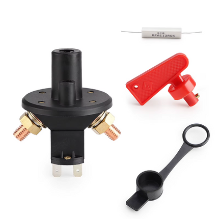 Battery Isolator Kill Switch 12/24V 175A Keyed Fia Type 6-TERMINAL SSW2802 240-01127