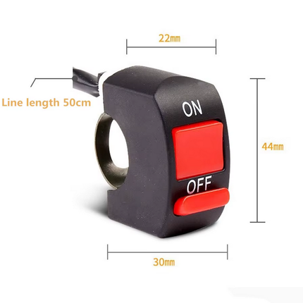Switch Push Off On Kill Universal 12V 22mm Handlebar