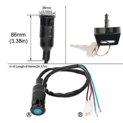 Ignition Key Switch 85-87 Honda Big Red ATC250 35010-HA0-680