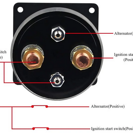 4 Pole Battery Isolator Switch 12V 250AMP Motorsport Kill Switch