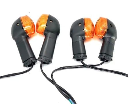 Turn Signal Indicator Set 07 Yamaha Yb Ybr 125 Front Rear Amber