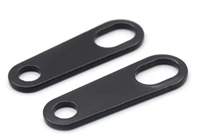 Rear Turn Signal Mounting Brackets 2PCS 12mm Hole Z Bracket Universal Flat