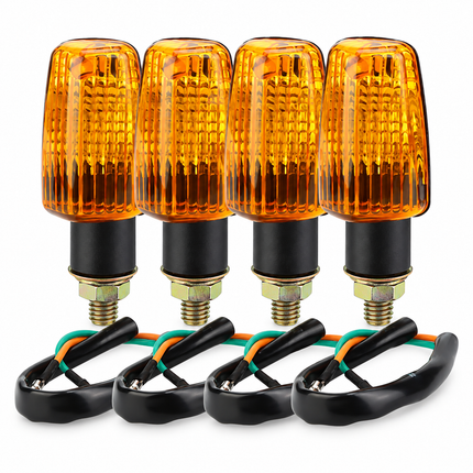 4PCS Universal Turn Signal Indicator Lights Amber 12V