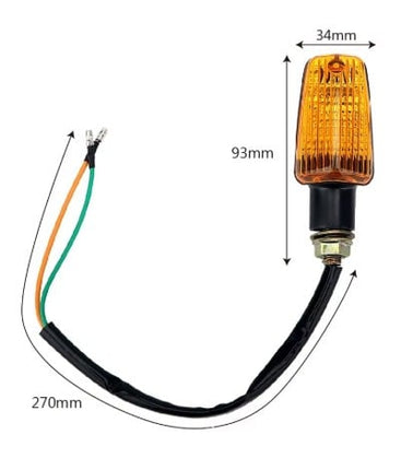 4PCS Universal Turn Signal Indicator Lights Amber 12V